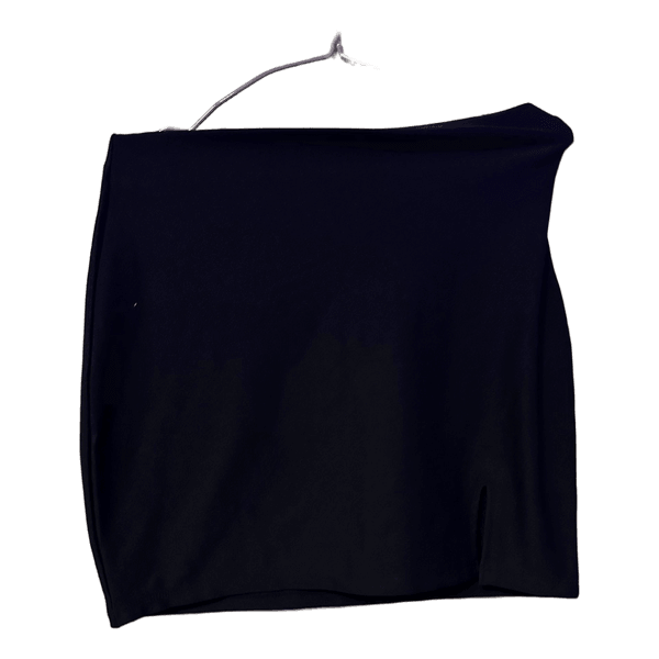 Black mini skirt