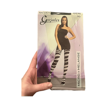 Käyttämättömät raita sukkahousut S-M