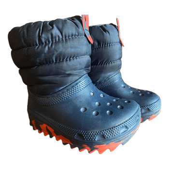 Zilas Crocs ziemas zābaki