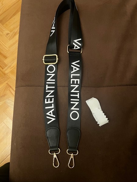 Valentino black bag strap