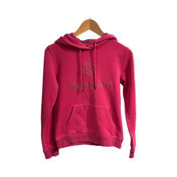 Pink logo hoodie