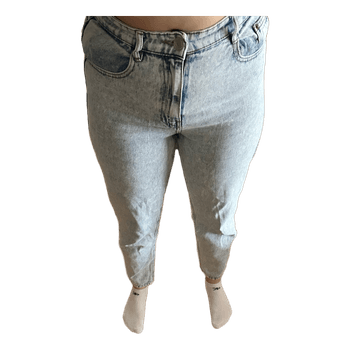 Light wash acid jeans