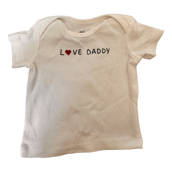 Weißer Babybody Love Daddy