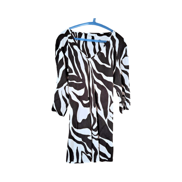 Mustavalkoinen Masai zebraprinttipaita