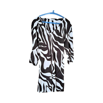 Mustavalkoinen Masai zebraprinttipaita