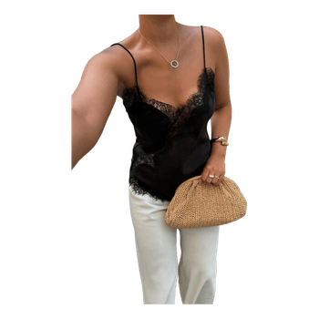 Asymmetric lace top
