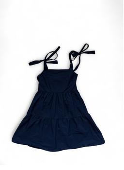 Black tie-strap dress