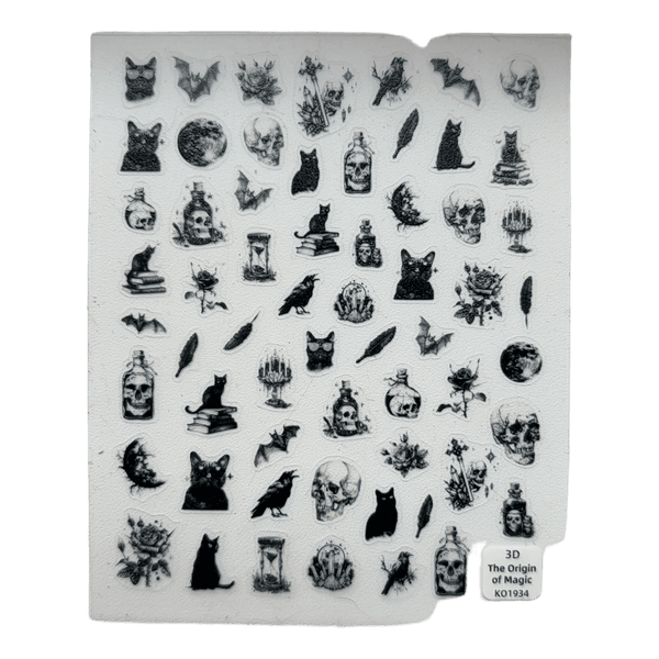 Magic gothic sticker sheet
