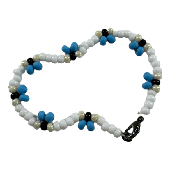 Beaded flower bracelet HANDMADE