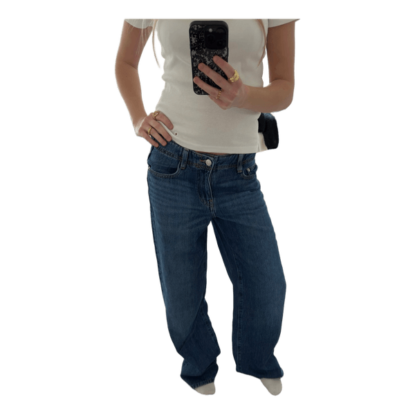 Blå denim jeans