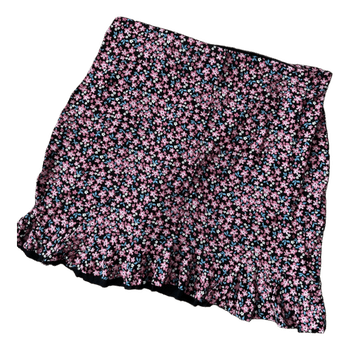 Missguided floral mini skirt