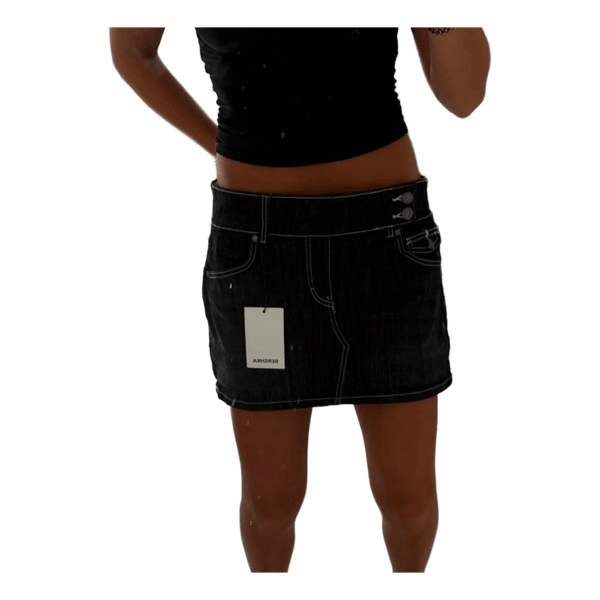 Bershka sort denimskort
