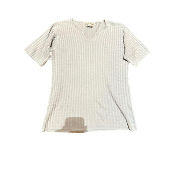 Vaaleansininen neule t-paita