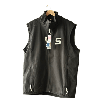 Black softshell vest