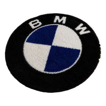 Handmade rug BMW logo