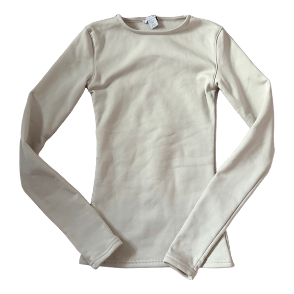 Beige long-sleeved top