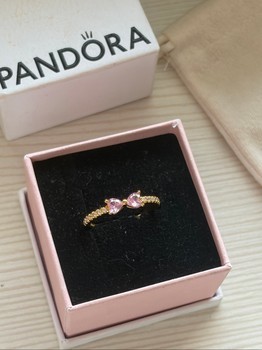 Pandora gold tone ring