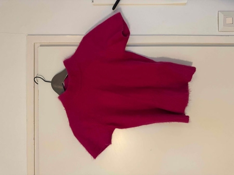 Pink Angora knit
