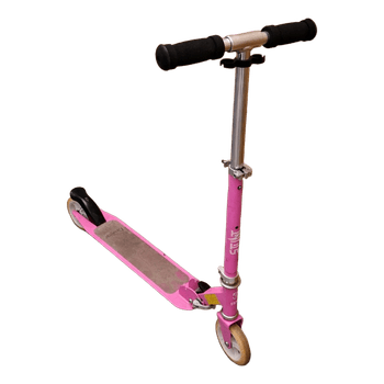 Pink Oxelo stunt scooter for kids