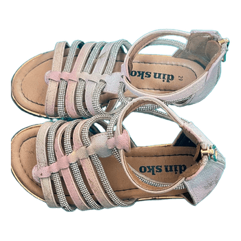 Pink rhinestone sandals