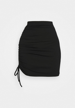 Black mini skirt