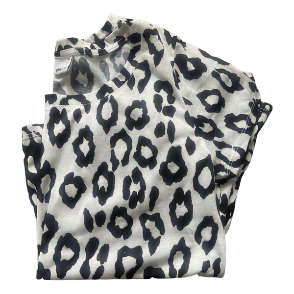 Leopard print peplum top