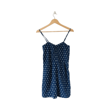 Polka dot lyhyt mekko 100% puuvilla