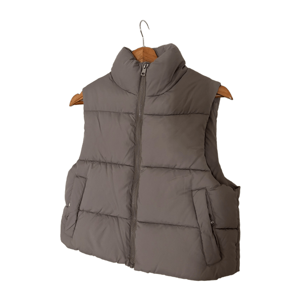 harmaa/beige toppaliivi