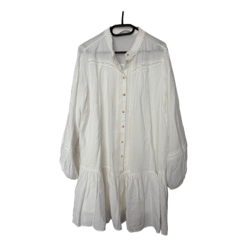White button down dress