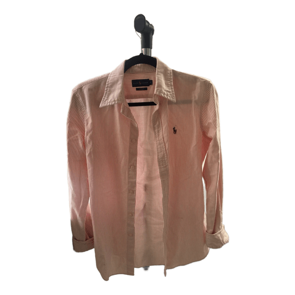 Pink stribet skjorte