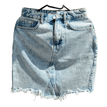 Na-kd denim mini skirt