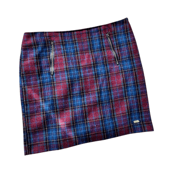 Short  tartan skirt L