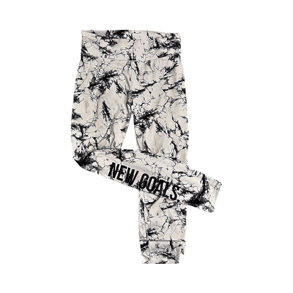 White marble leggings