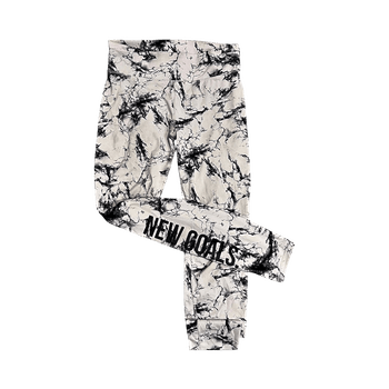 White marble leggings