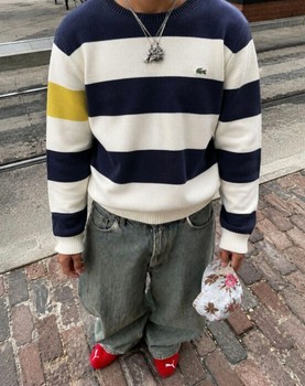 Lacoste striped cotton jumper
