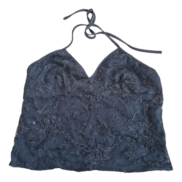 Sort halterneck top