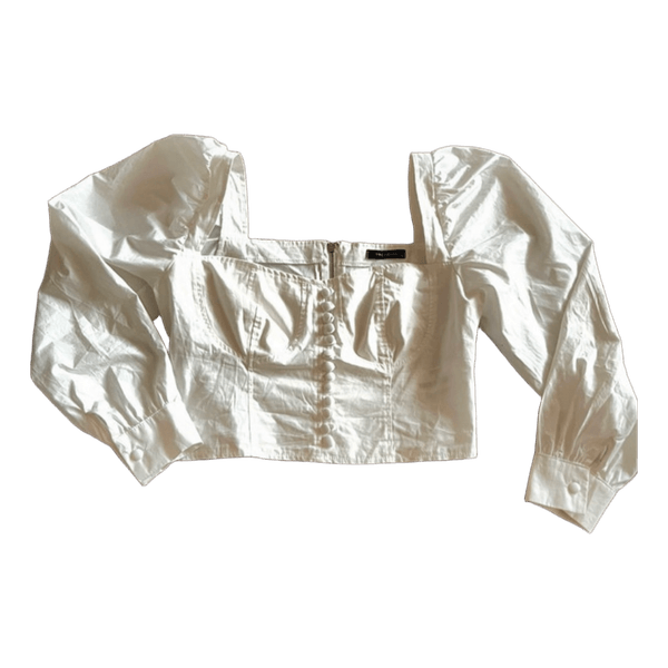 White cotton blouse