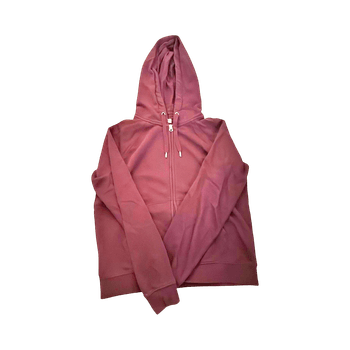 Burgundy zip hoodie