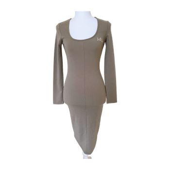 Long sleeve fitted dress France brand