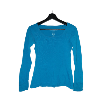 Turquoise long-sleeve top