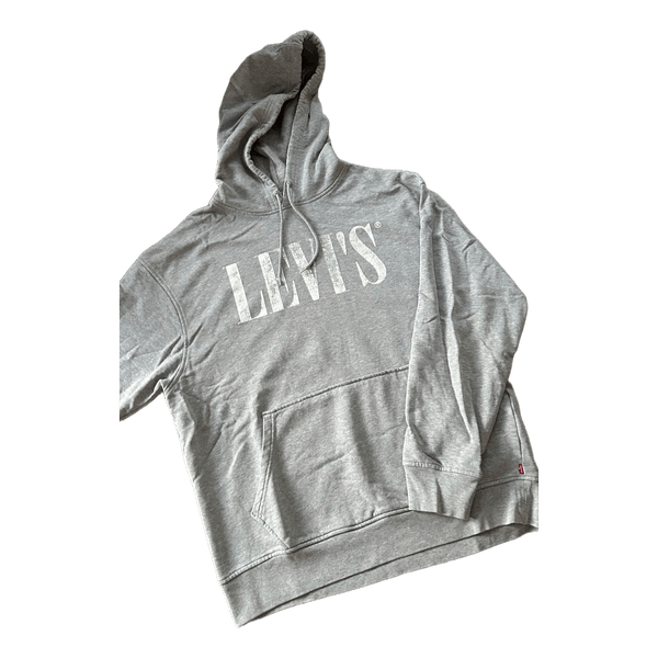Levi’s vintage style oversized fit hoodie in grey