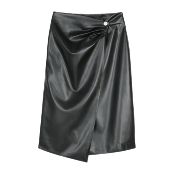 Black A-line skirt
