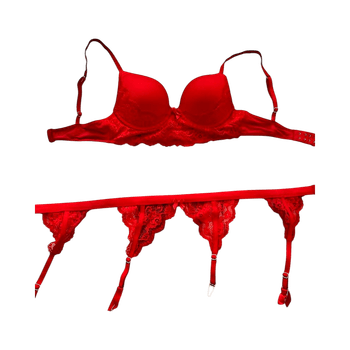 Red lingerie set
