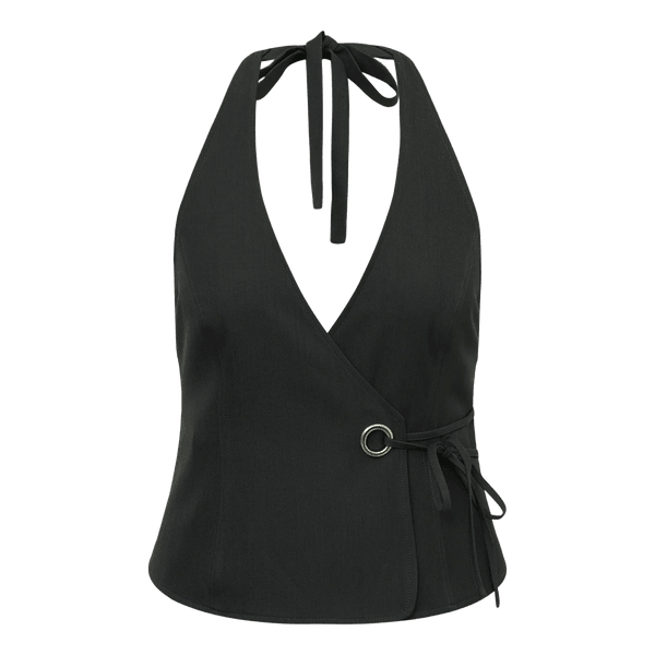 Sort halterneck top