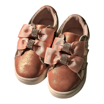 Pink bow sneakers