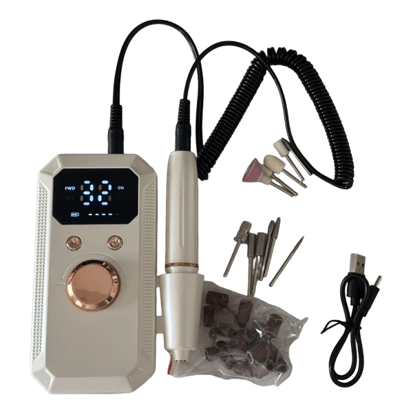 Electric nail drill kit