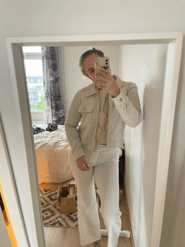 beige corduroy jacket