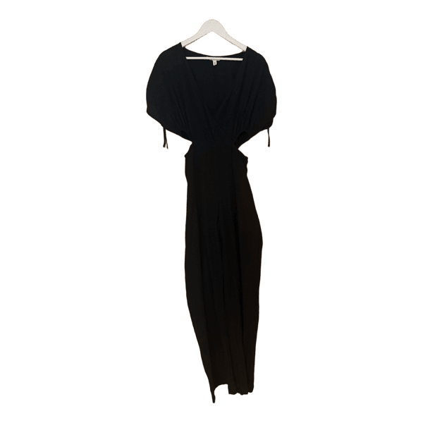 Black cut-out jumpsuit