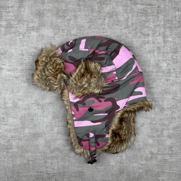 Pink Camo Ushanka