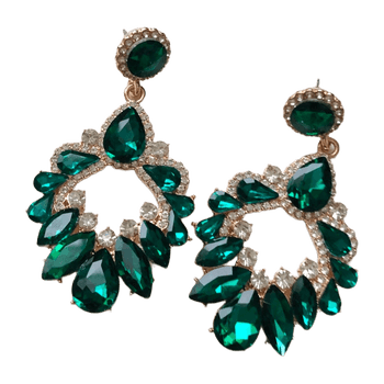 Vihreät korvakorut emerald green